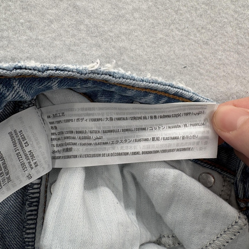 Abercrombie & Fitch Light Blue Straight Leg Jeans - Picture 6 of 14